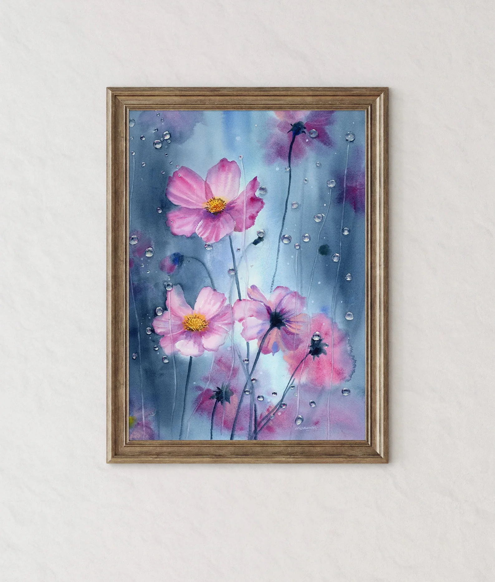 MoonMoonArtwork Watercolor Painting